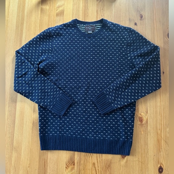 Black Brown 1826 Other - 100% Lambswool Black Brown 1826 Men’s Crew Neck Sweater – Navy Blue Size Small